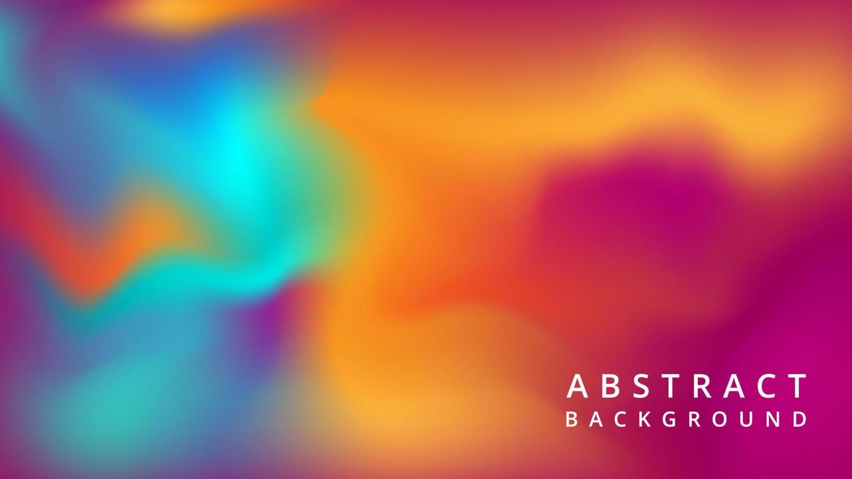 Abstract Wave Background Template Design In Vivid Color vector