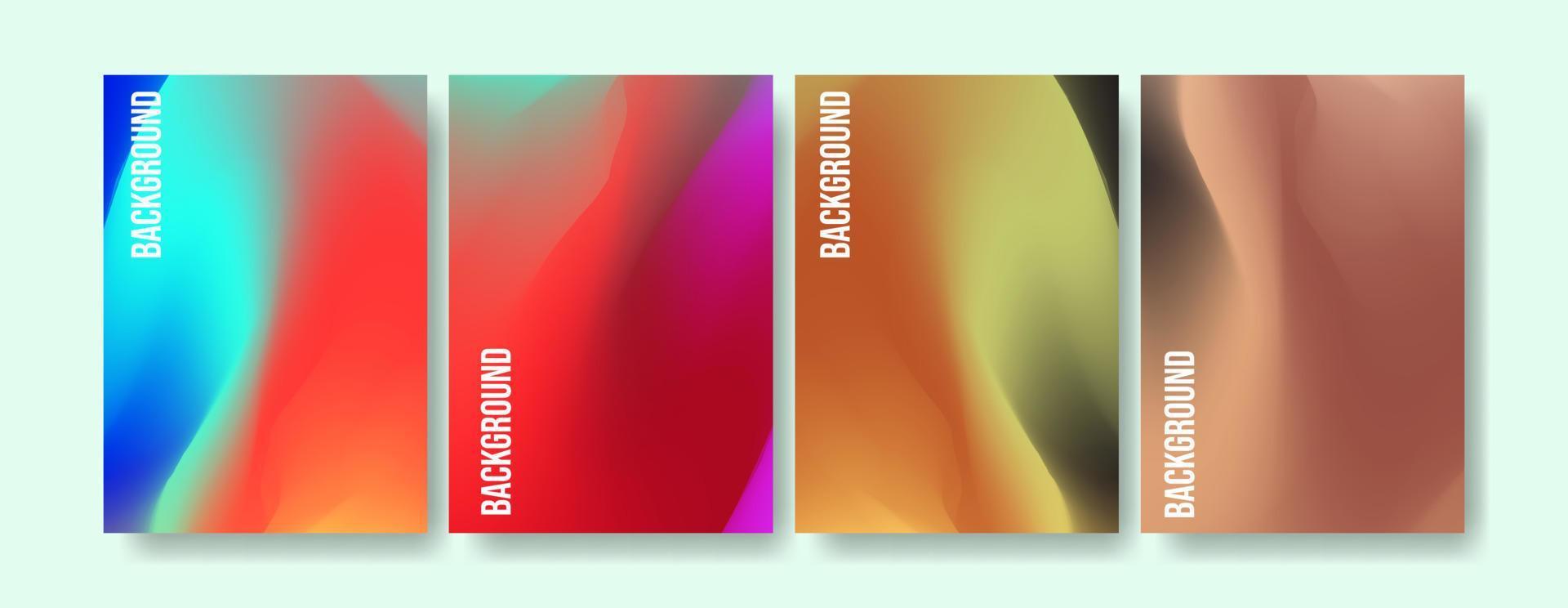 Colorful Cover Design Template In A4 Size. Vivid Color Background. vector