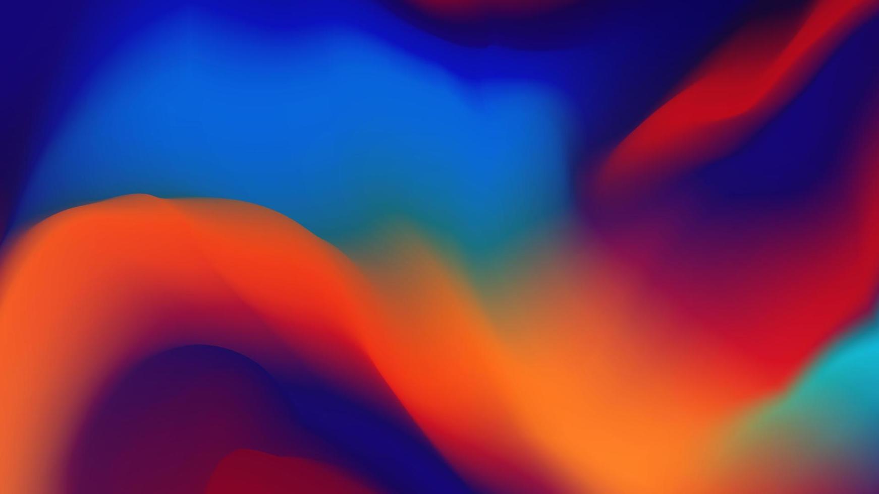 diseño de plantilla de fondo de onda abstracta en colores vivos vector