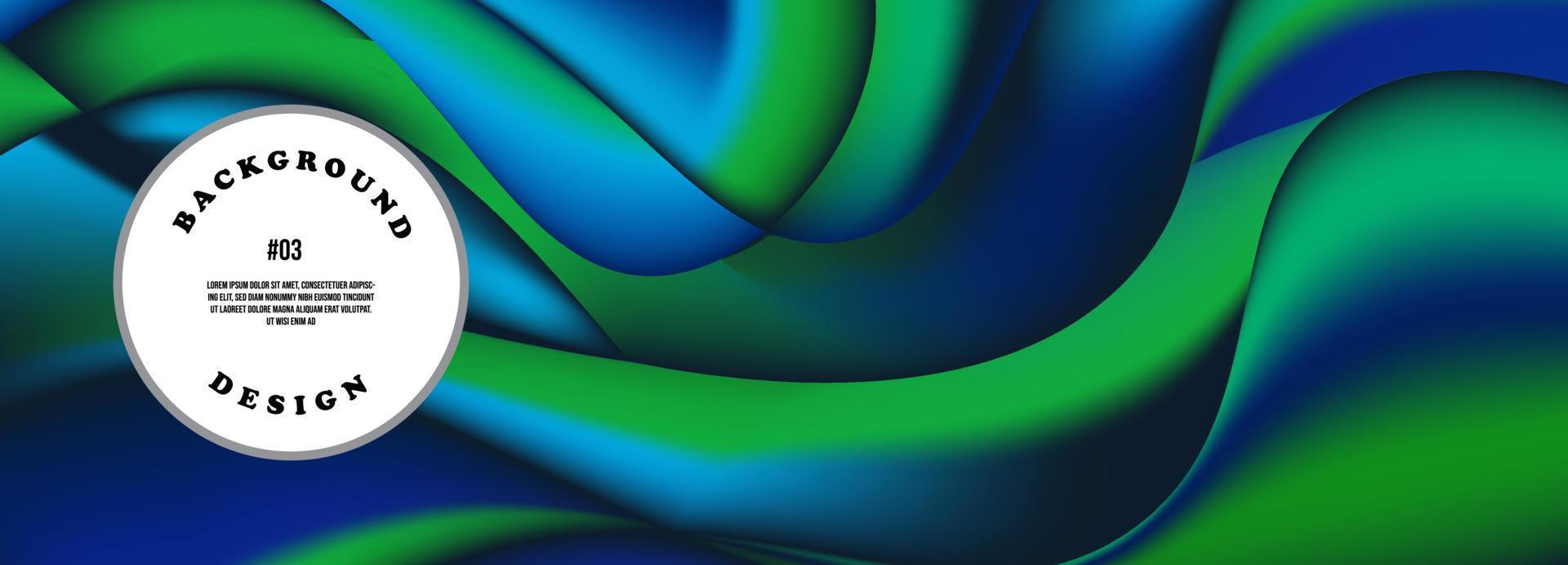 Abstract Creative Green Wave Background vector