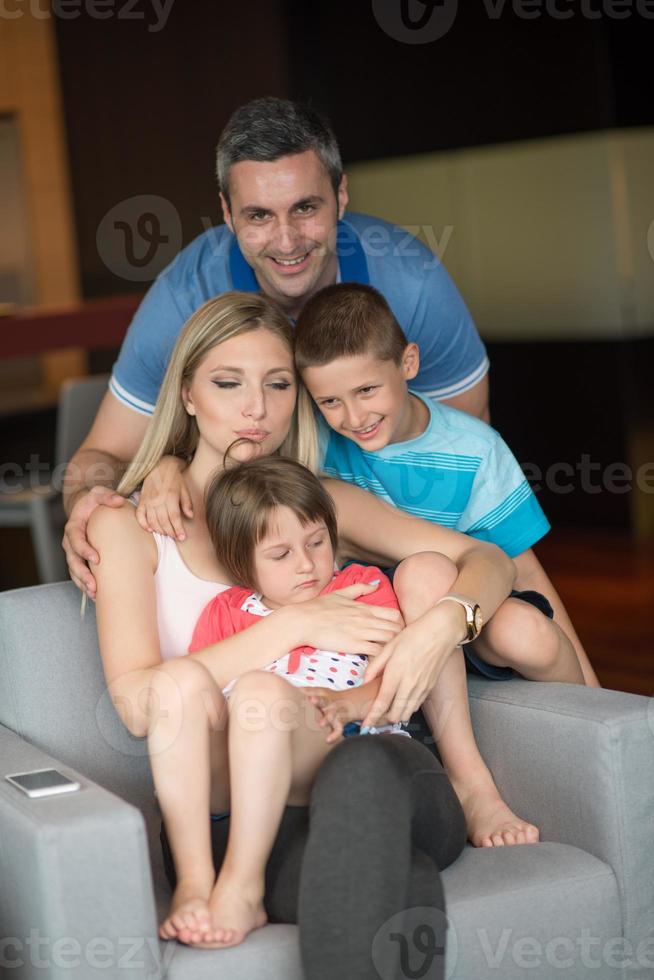 couple spending time with kids photo