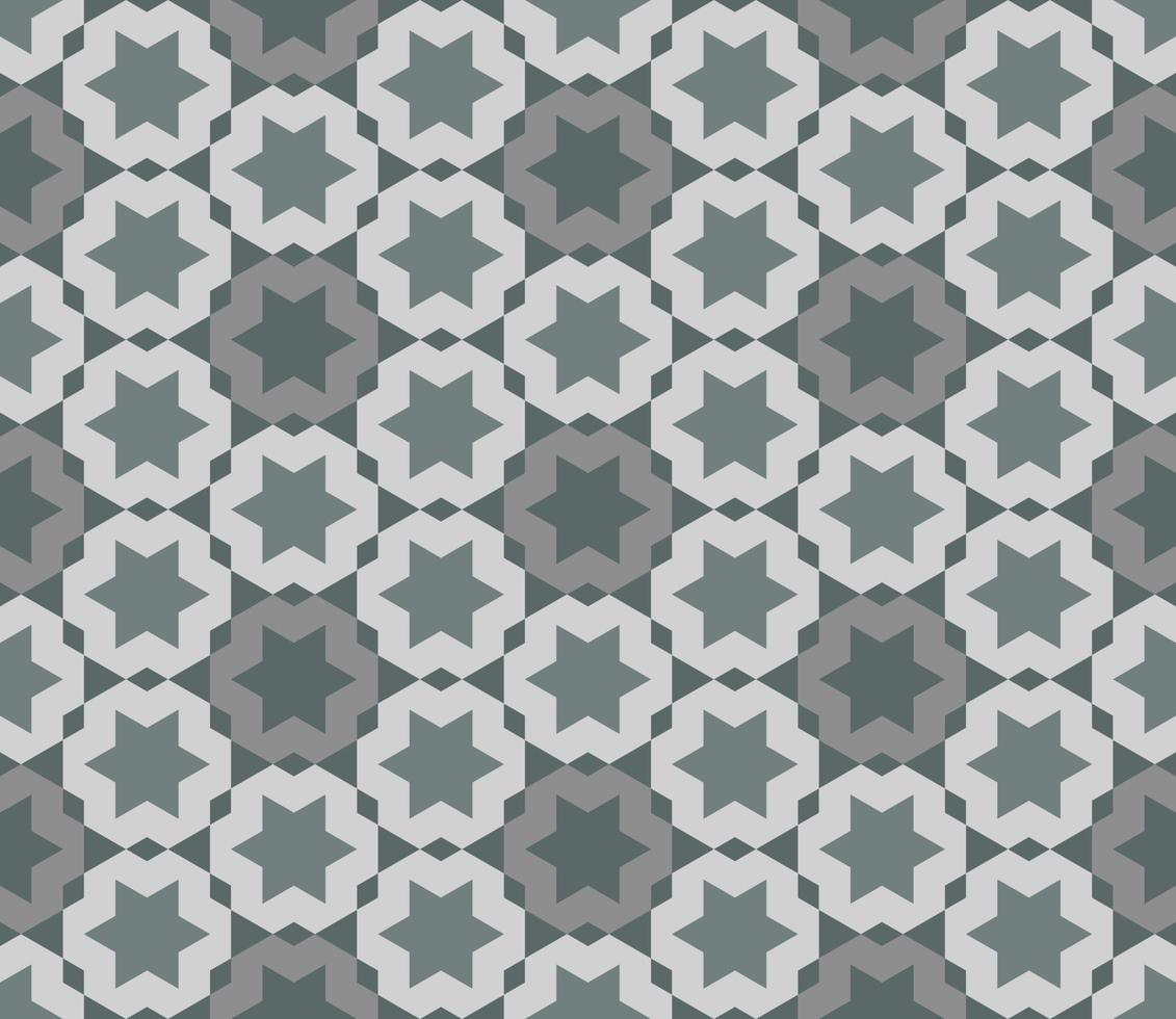 Seamless Background Hexagon Pattern Greenish Gray vector