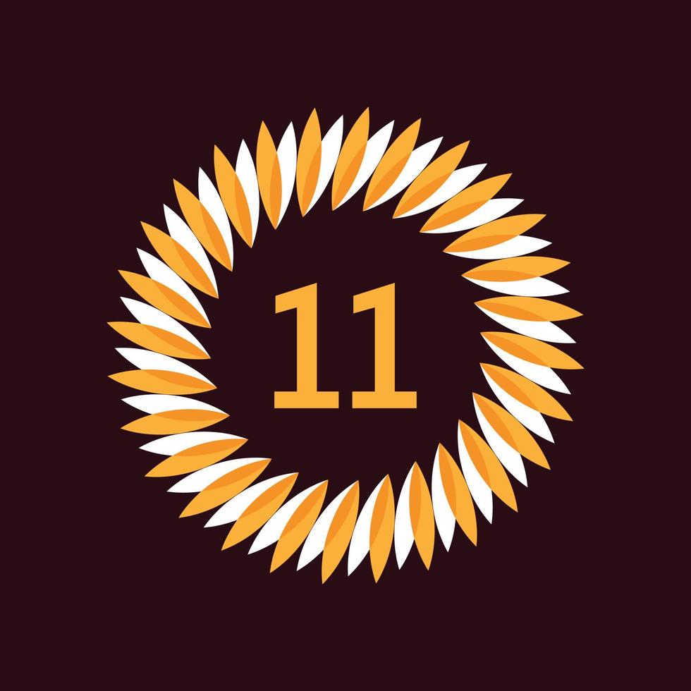 Number 11 Initial Logo Template Digit With Floral Frame 10802875 number-11-initial-logo-template-digit-with-floral-frame-10802875