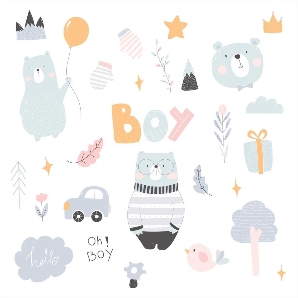 Animal cartoon charactor cute vector