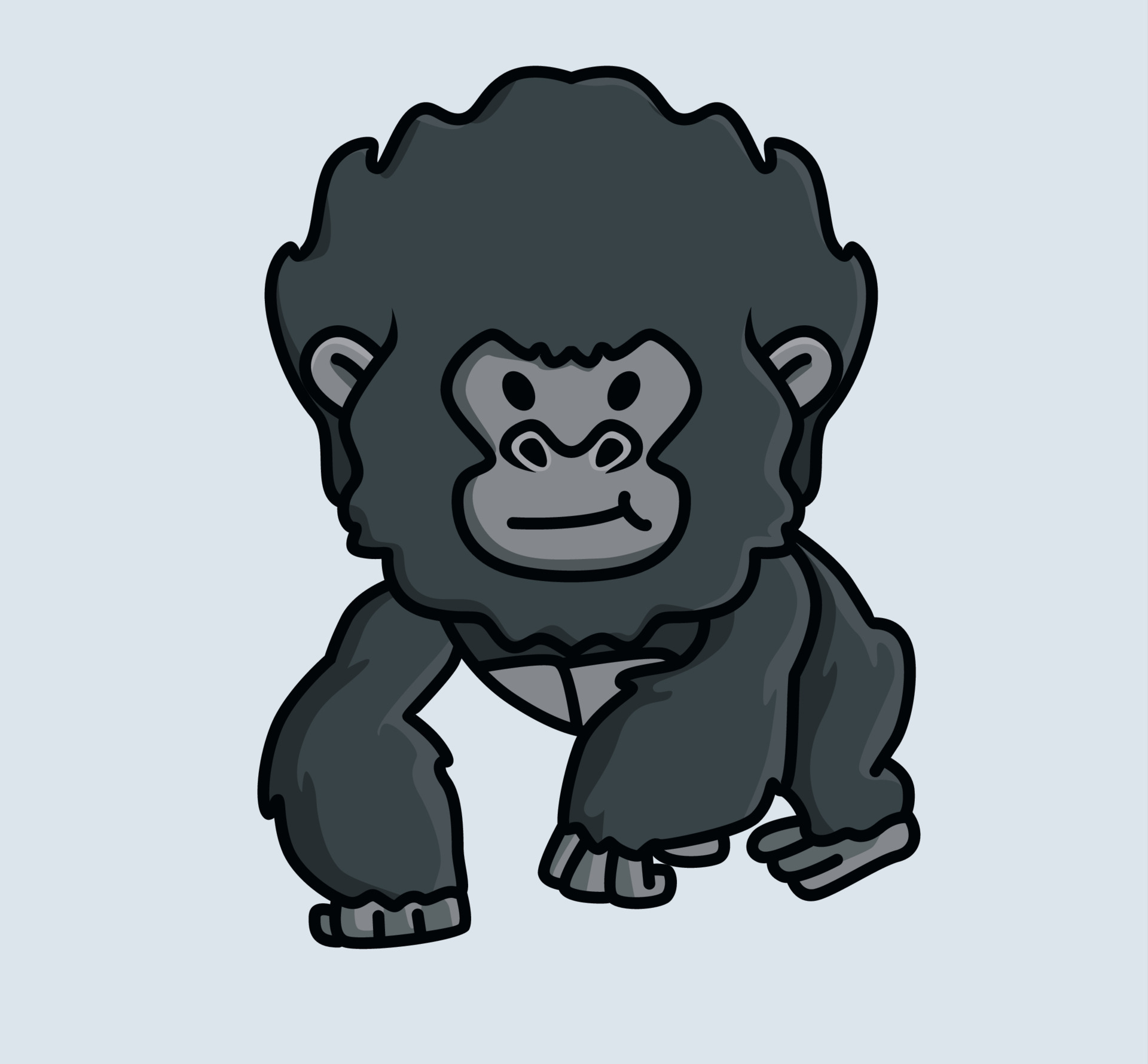 Premium Vector, Baby monkey