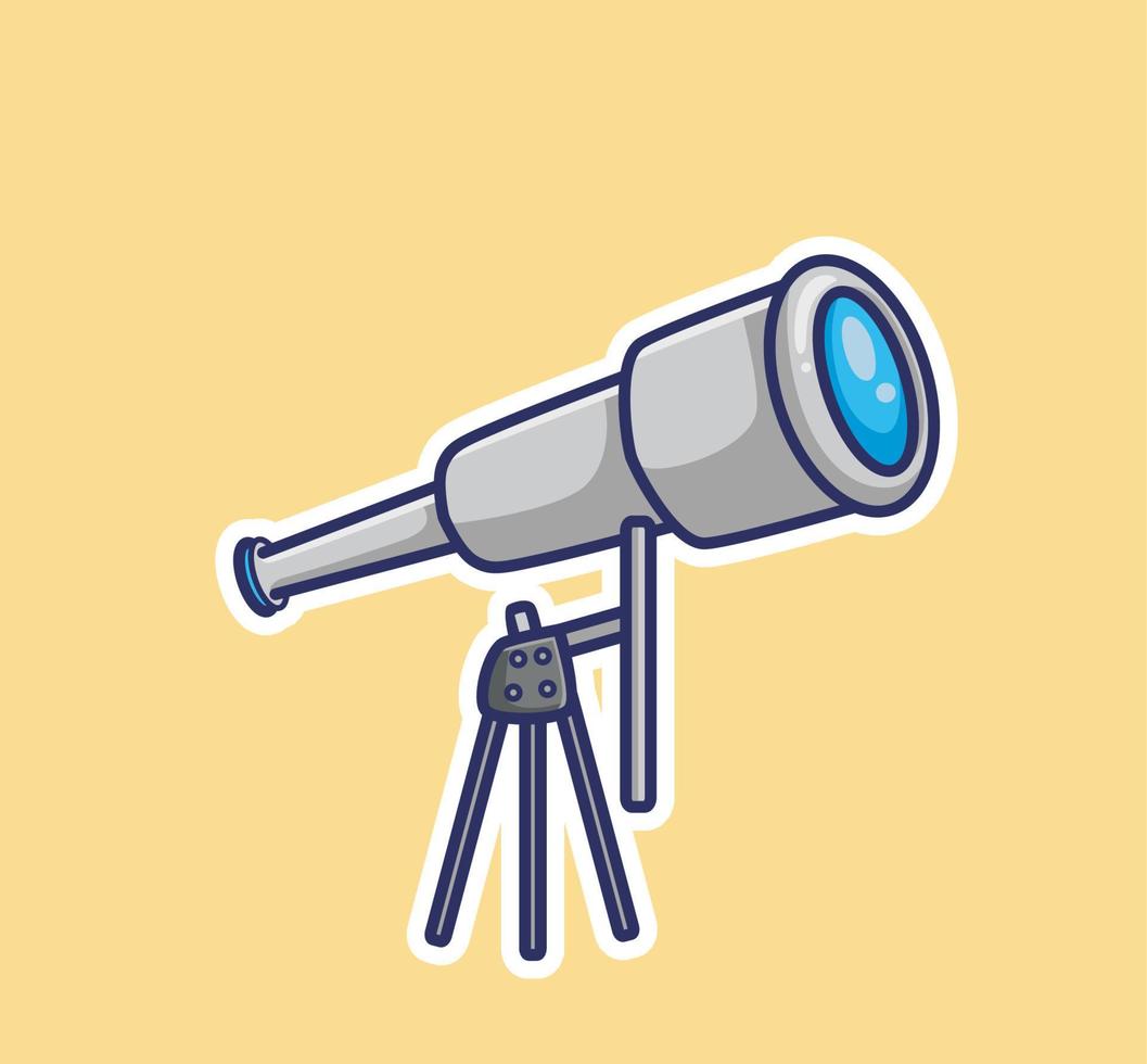 cute binoculars tools. cartoon object concept Isolated illustration. Flat Style suitable for Sticker Icon Design Premium Logo vector