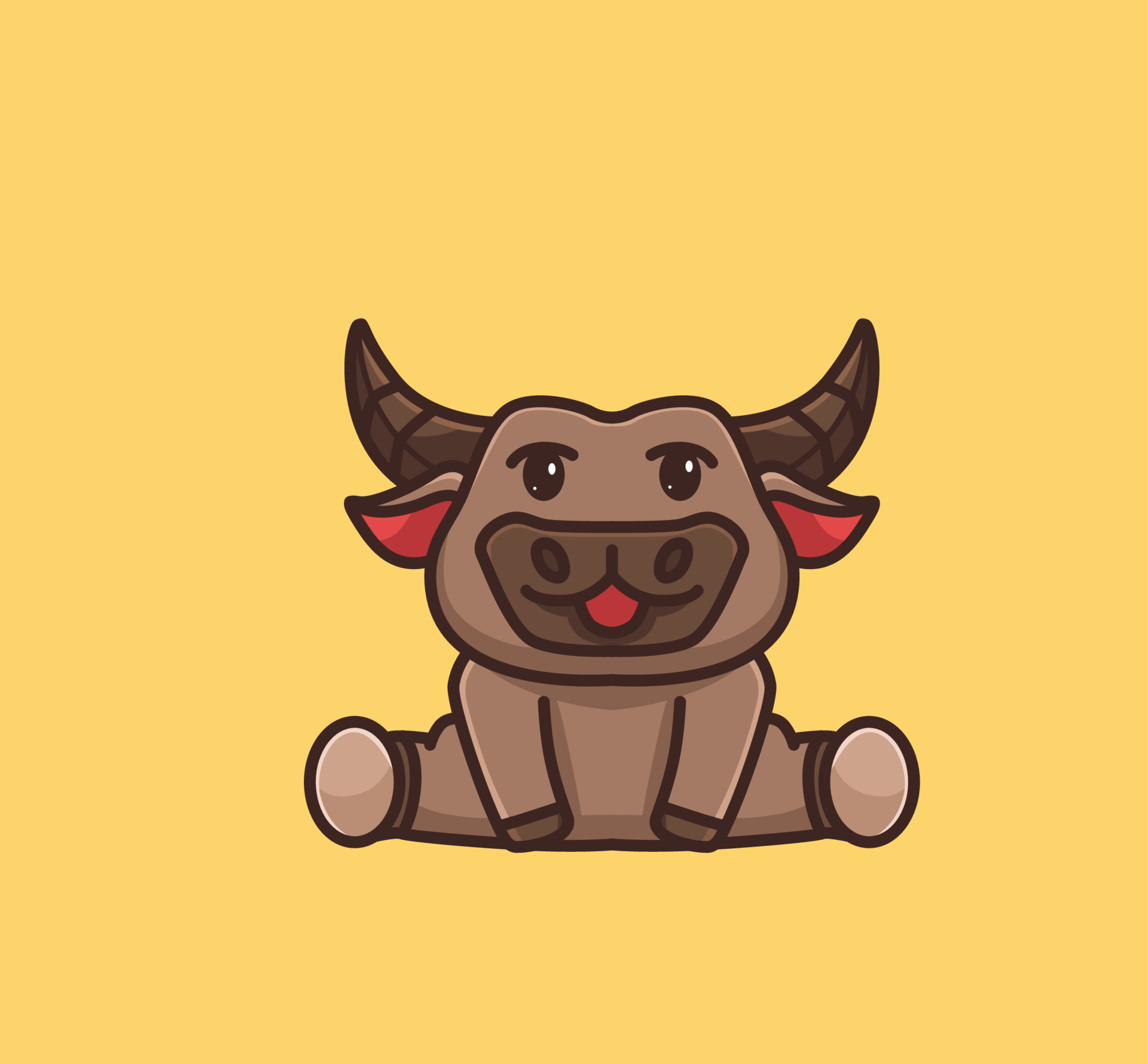 Baby Buffalo Vector Art, Icons, and Graphics for Free Download