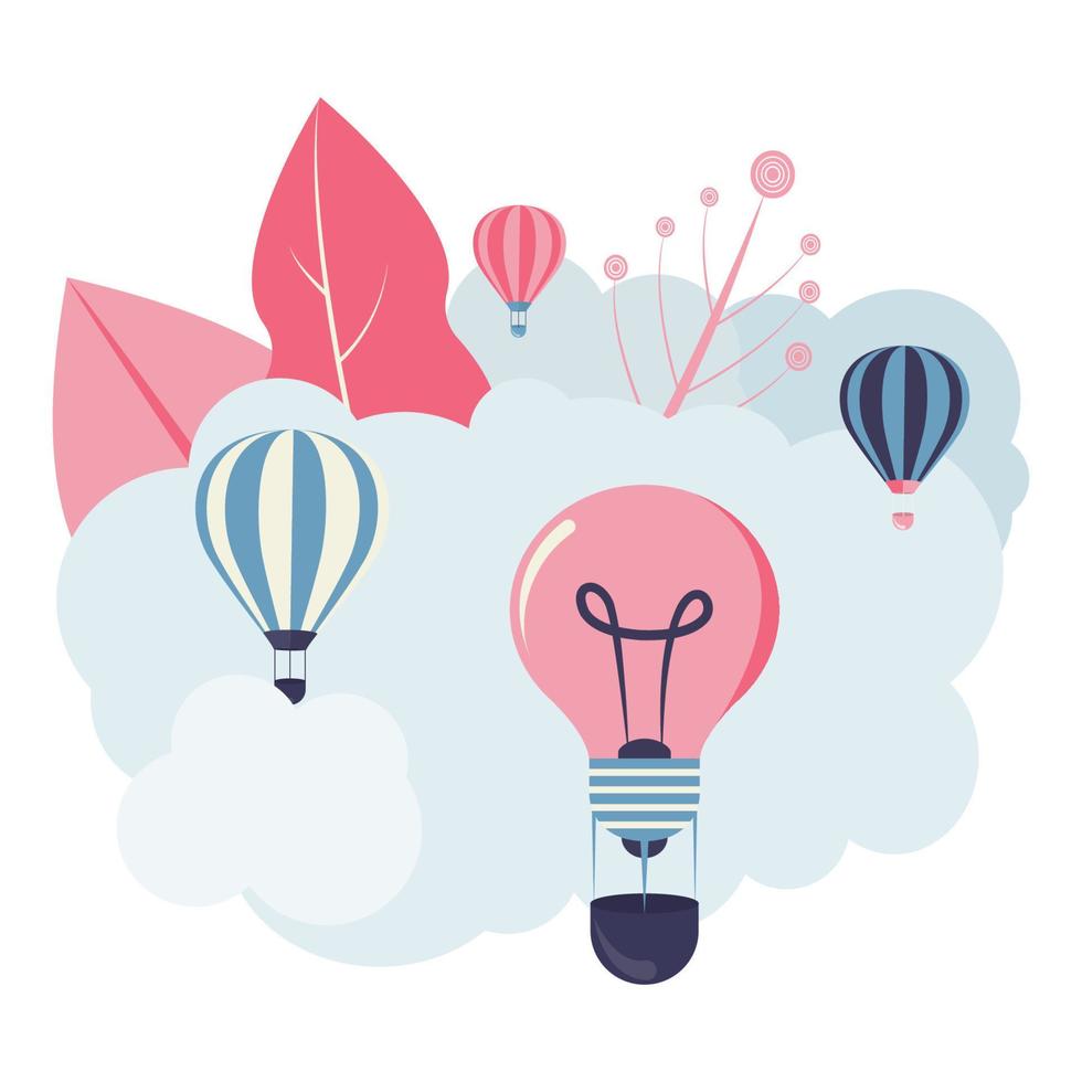 Flying high with creativity vector