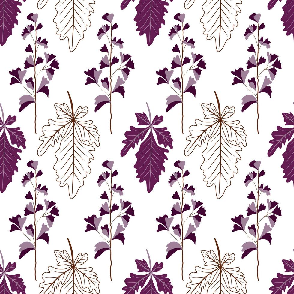 Seamless Pattern in hand drawn boho style vector