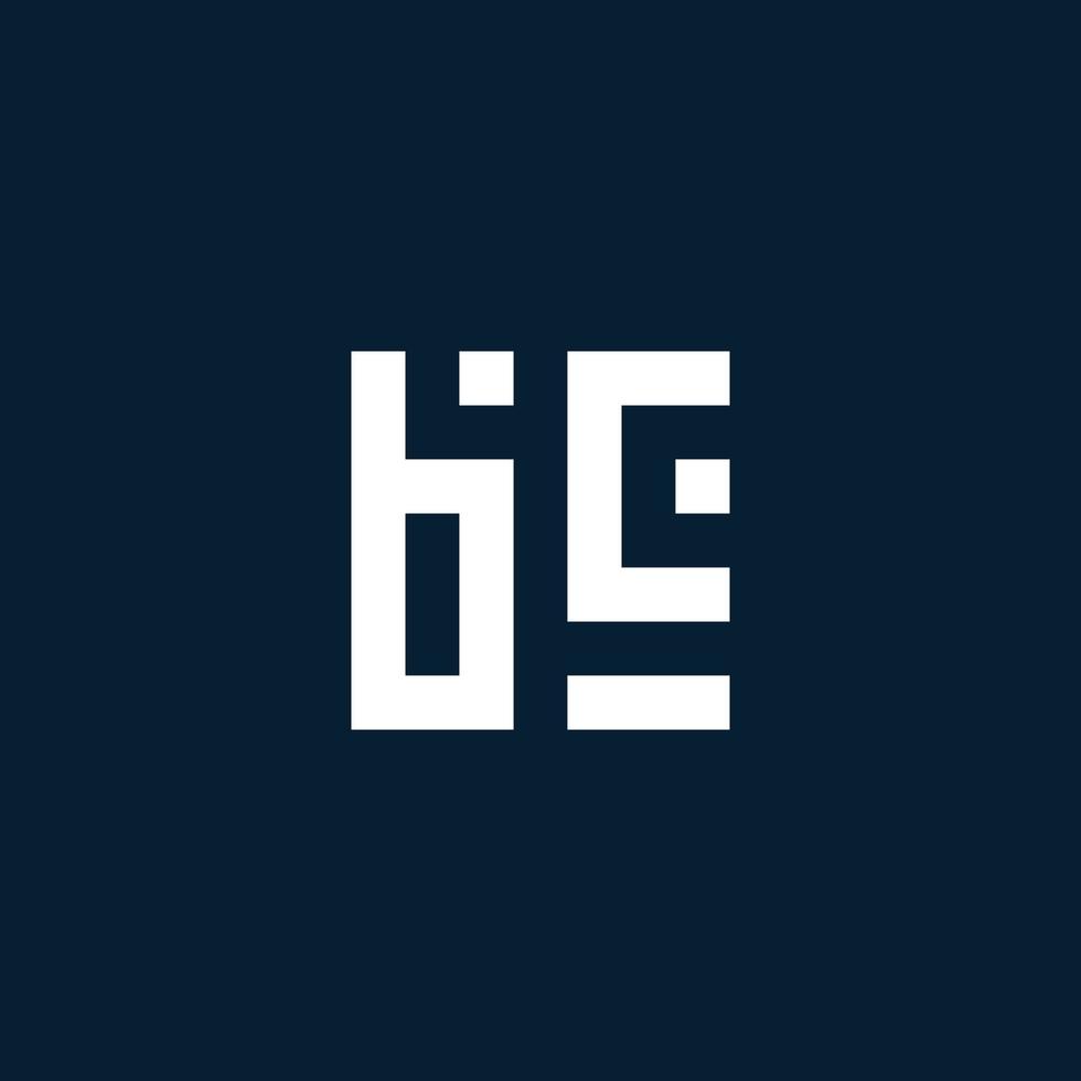BC initial monogram logo with geometric style vector