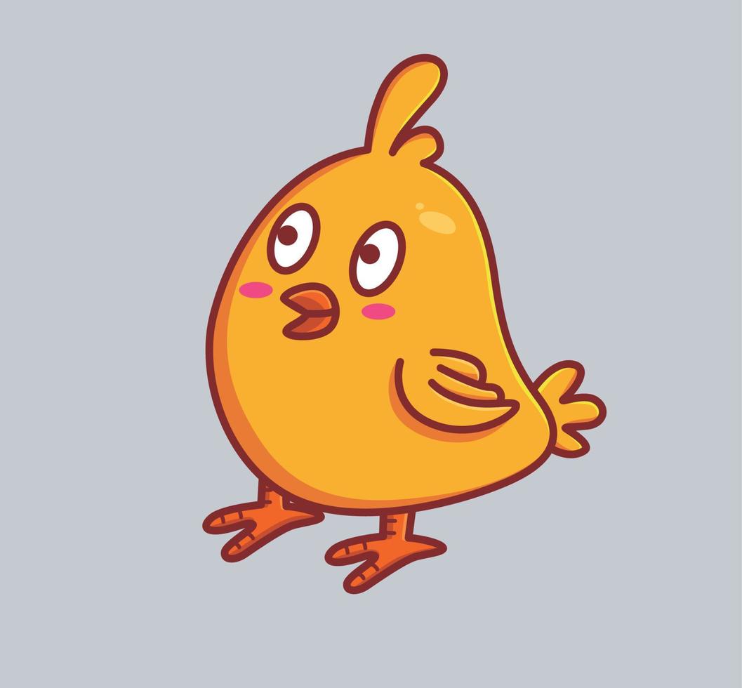 cute chicks after hatching. Animal cartoon Isolated Flat Style Sticker Web Design Icon illustration Premium Vector Logo mascot character