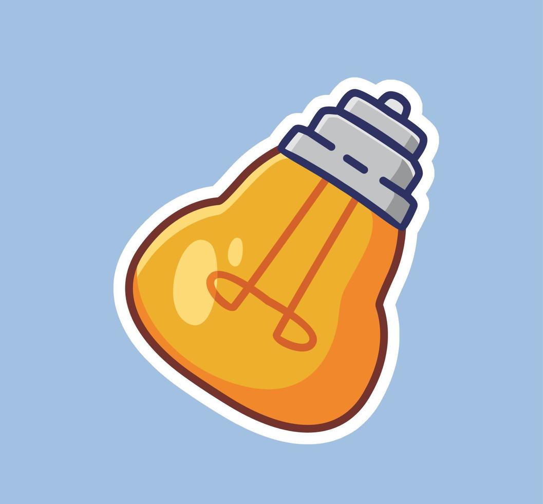 cute lamp ideas. cartoon technology concept Isolated illustration. Flat