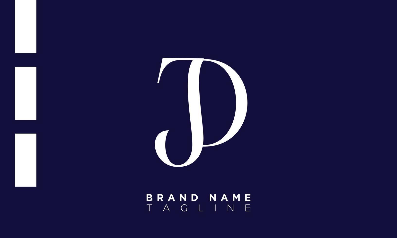 Alphabet letters Initials Monogram logo JD, DJ, J and D vector