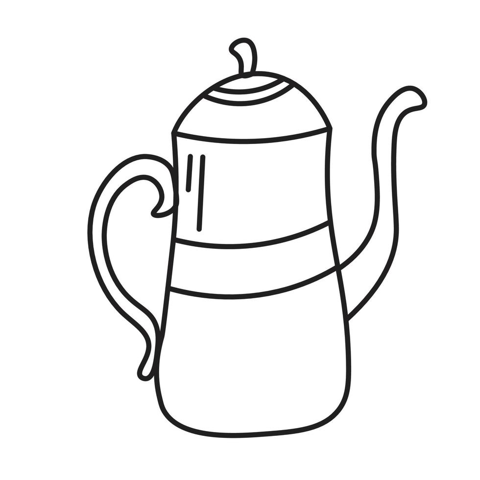 hamd drawn Coffee cup Icon vector