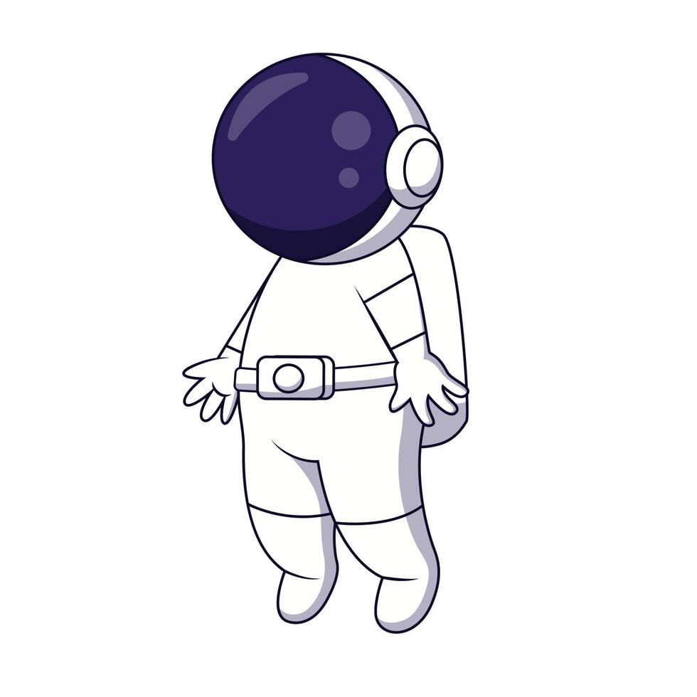 Cute and adorable astronaut cartoon vector