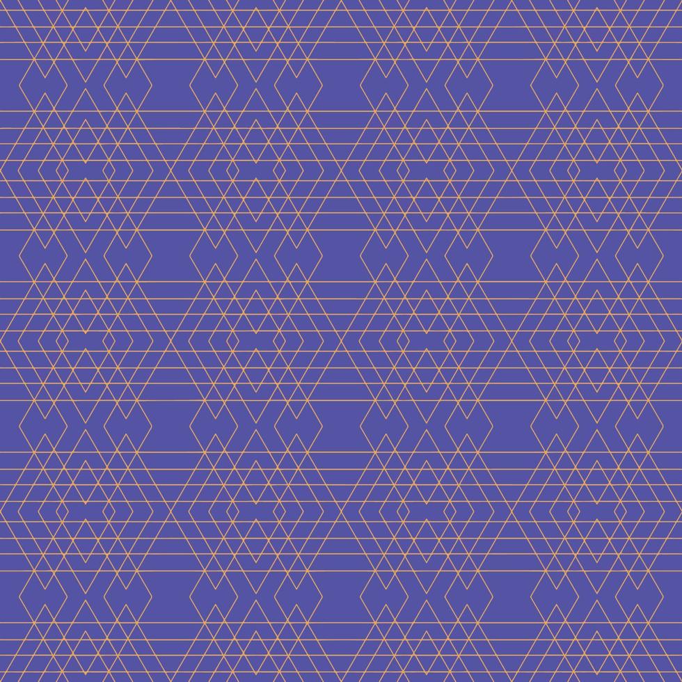 abstract triangle shape and line on blue color, modern design illustration wallpaper ethnic fabric style. vector