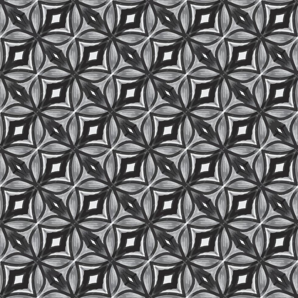 shading black and white flower seamless pattern background, illustration art decoration abstract art design. vector