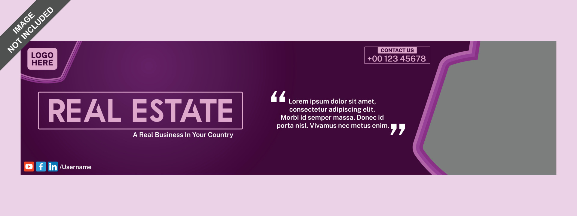 linkedin banner creative professional corporative banner free template