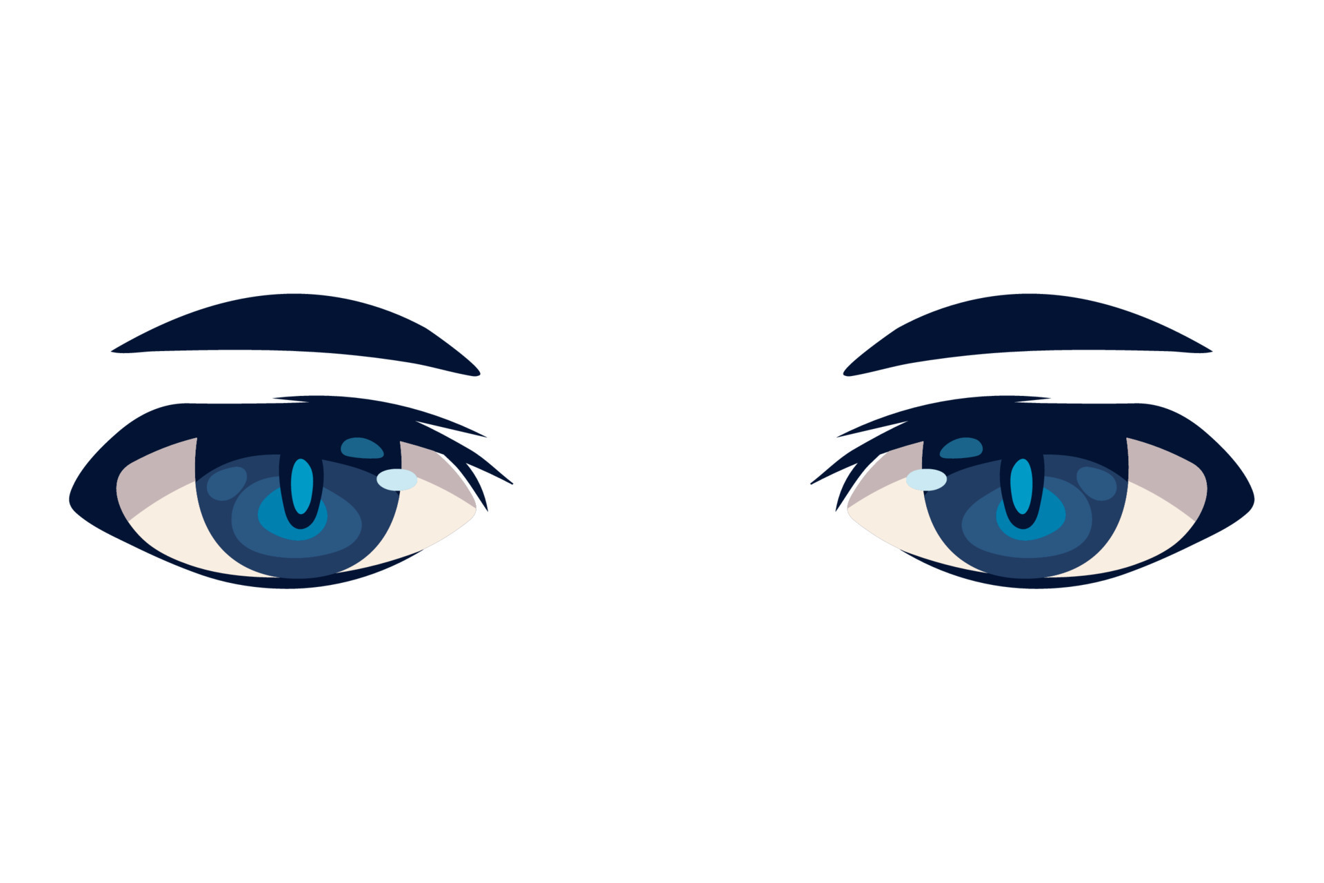 anime eyes close up 10807081 Vector Art at Vecteezy