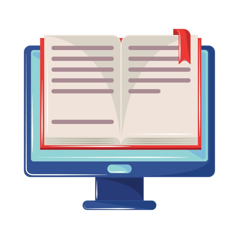 ebook computer screen vector