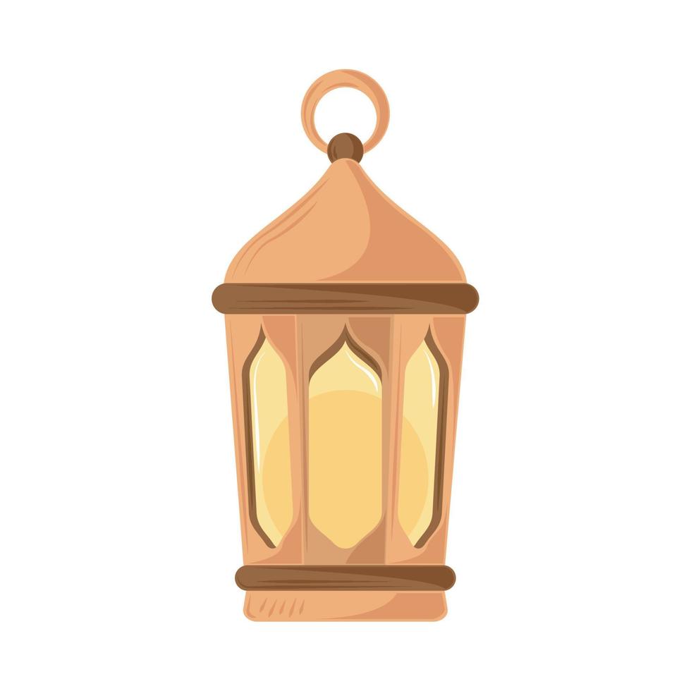 classic arab lamp vector