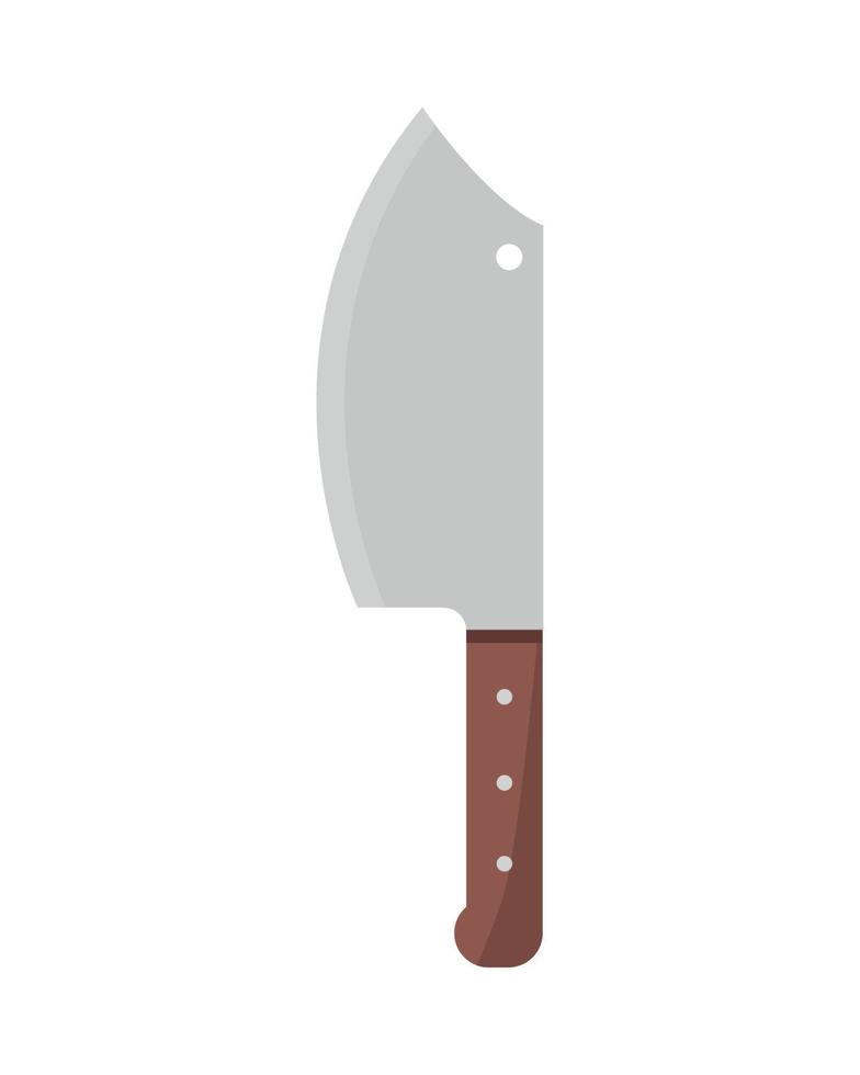 meat knife icon vector