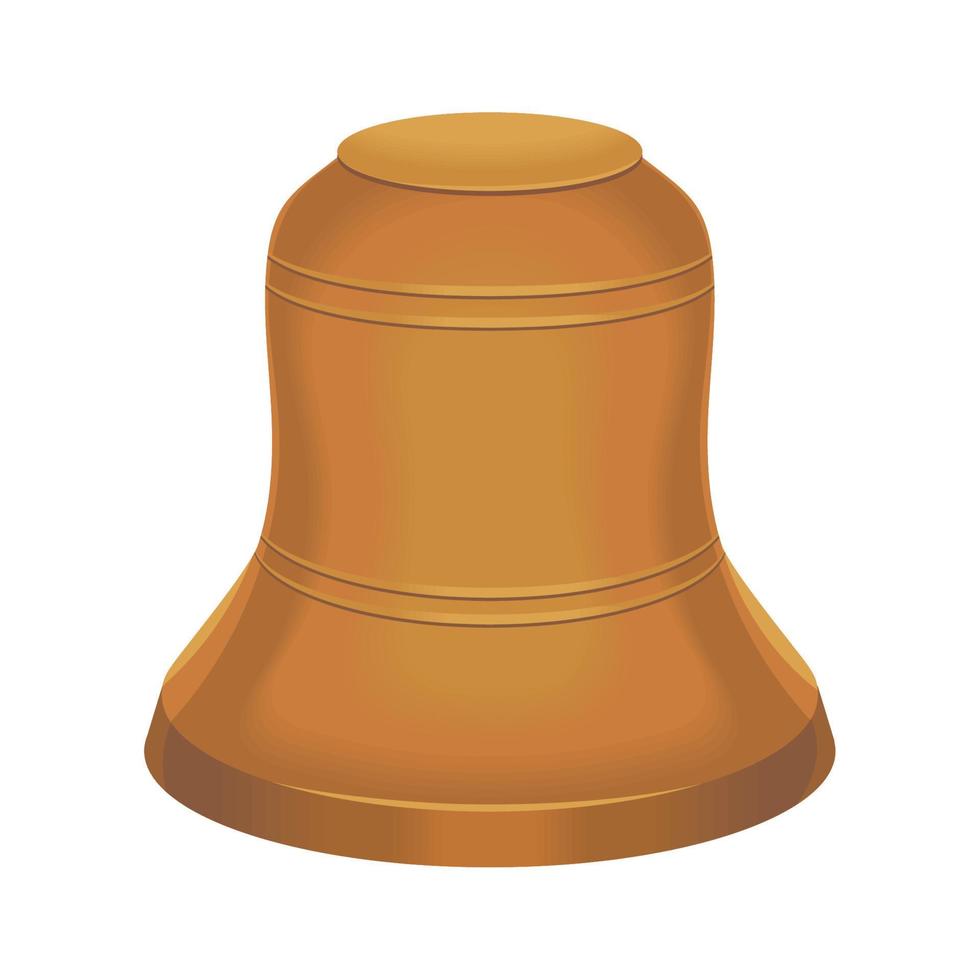 golden bell icon vector