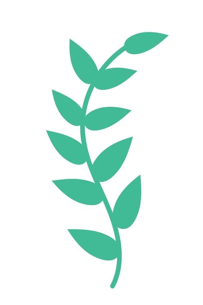 icono de hojas de plantas vector