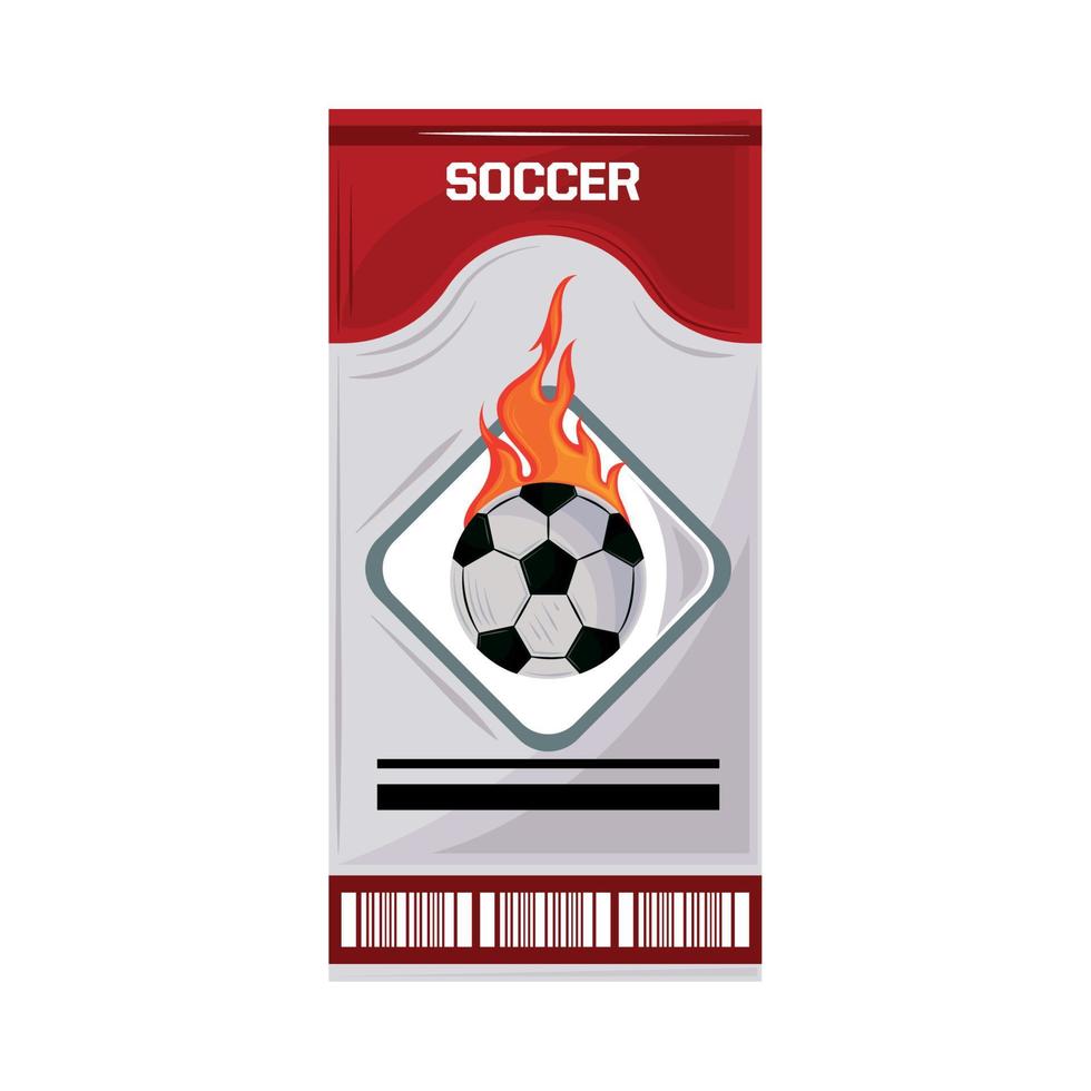 match soccer ticket vector