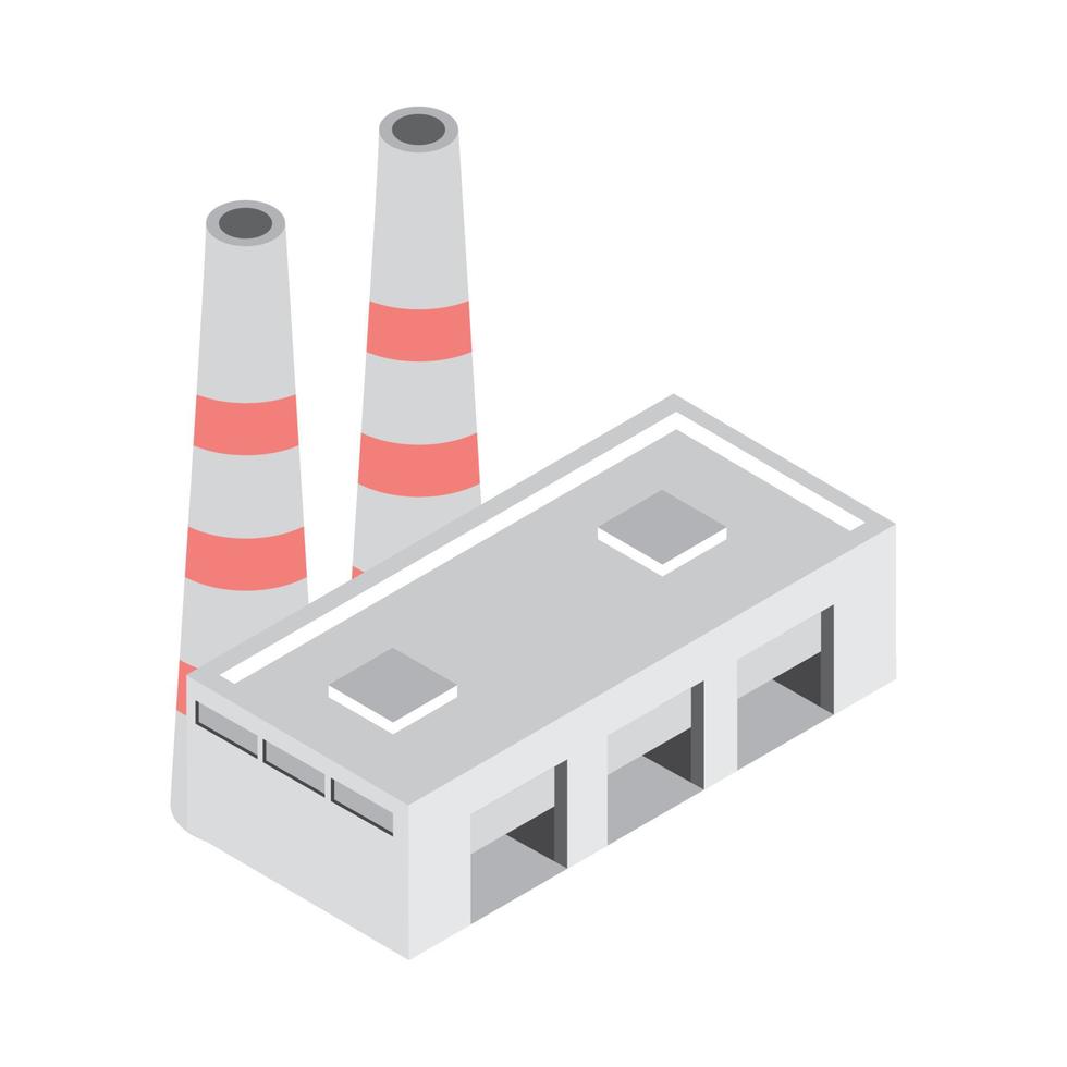 industrial factory isometric vector