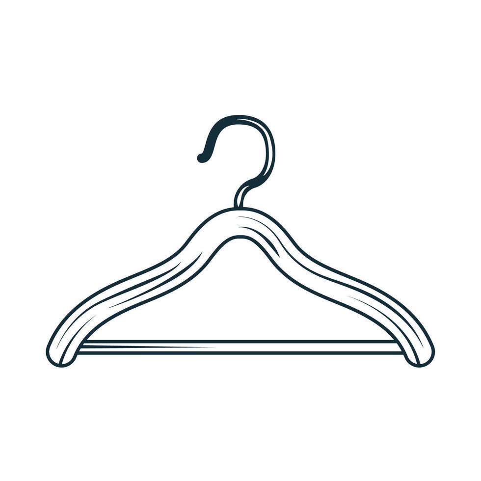 clothes hanger laundry vector