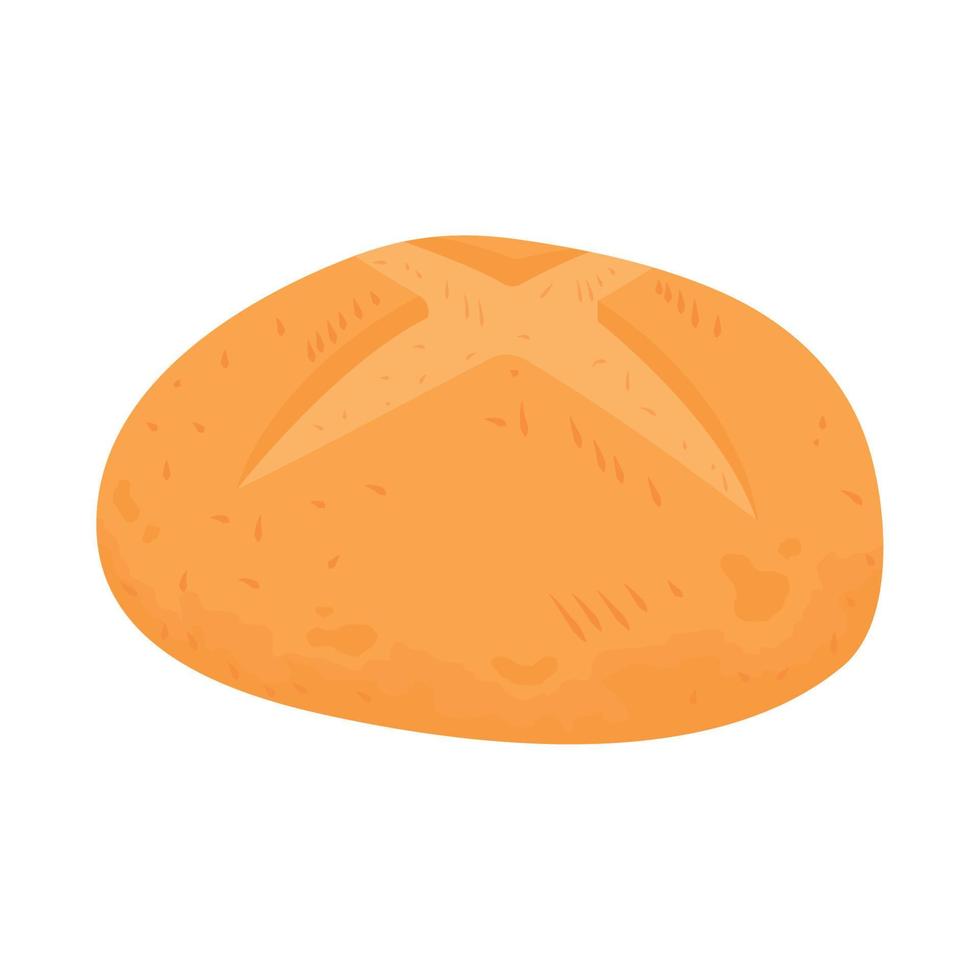 icono de pan de bollo vector