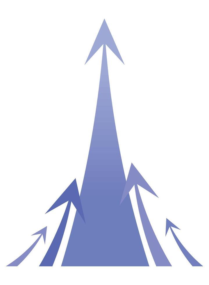 growth arrows up vector