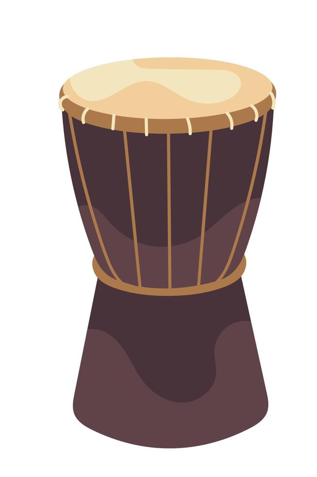 tambor africano djembe vector