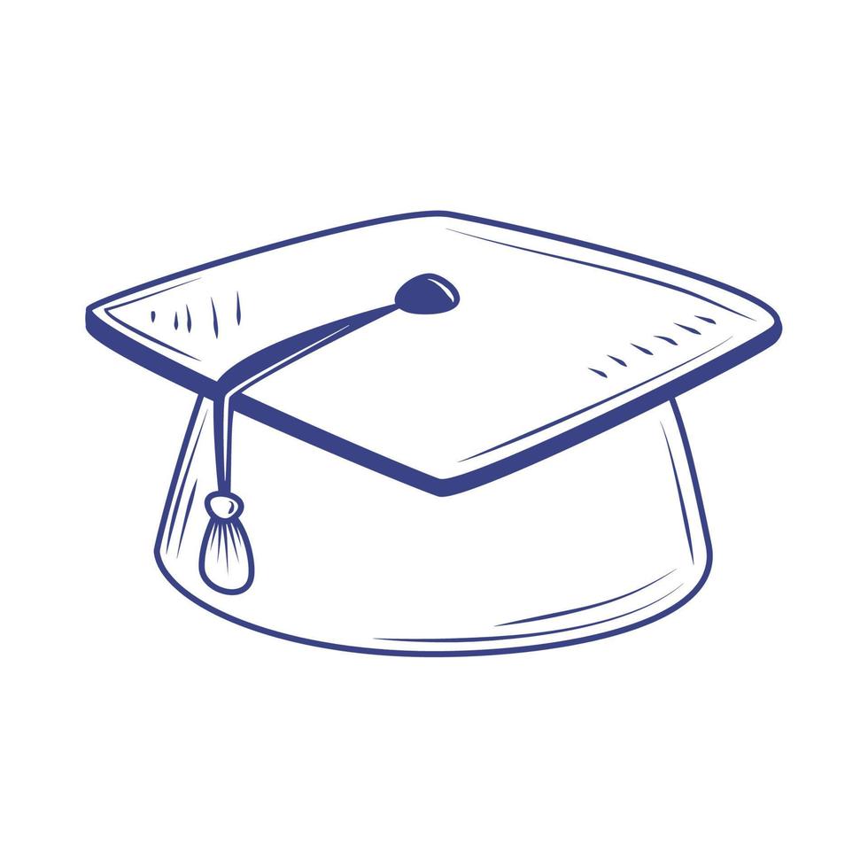 graduation hat icon vector