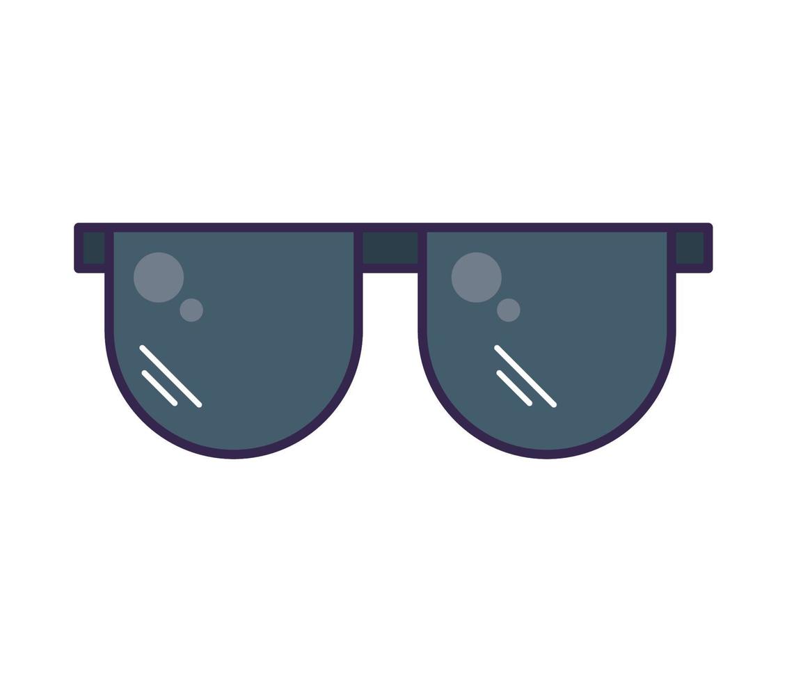 sunglasses cartoon icon vector