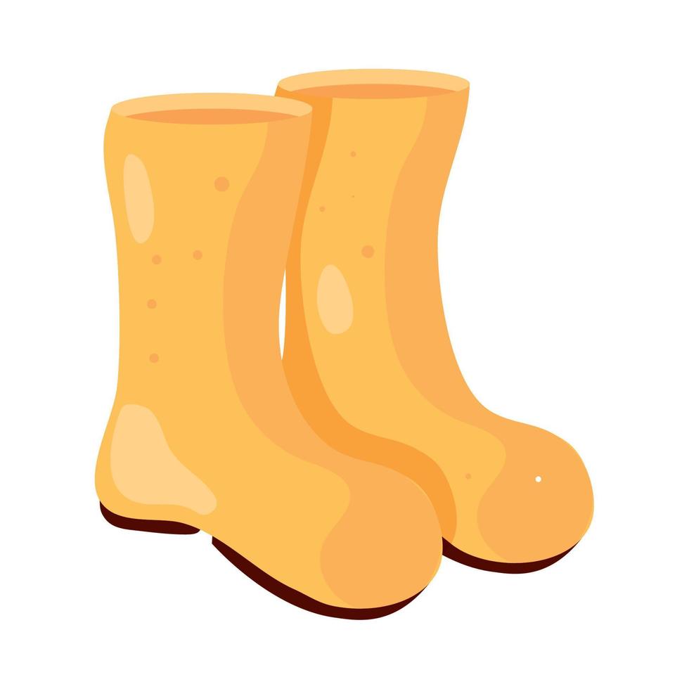 rubber boots icon vector