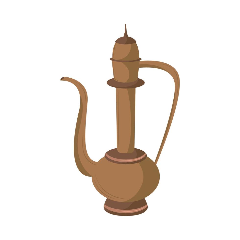 ancient teapot icon vector