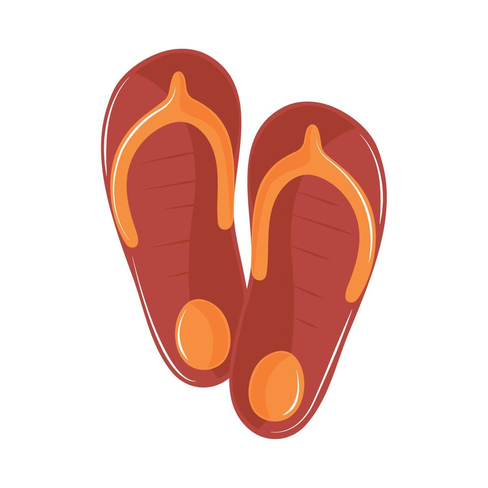 icono de chanclas vector