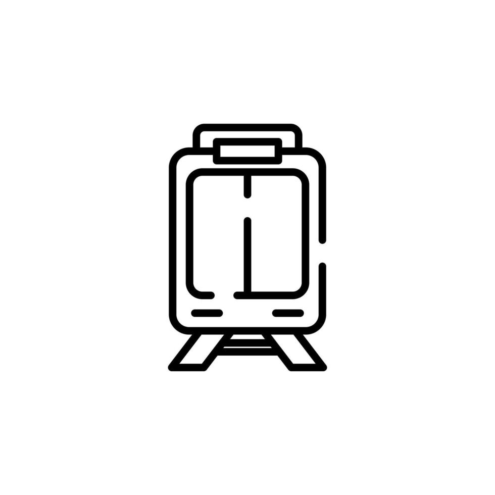 tren, locomotora, transporte línea punteada icono vector ilustración logotipo plantilla. adecuado para muchos propósitos.