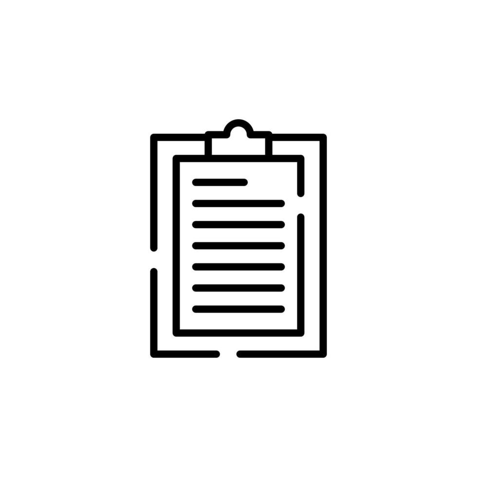 Notes, Notepad, Notebook, Memo, Diary Dotted Line Icon Vector Illustration Logo Template. Suitable For Many Purposes.
