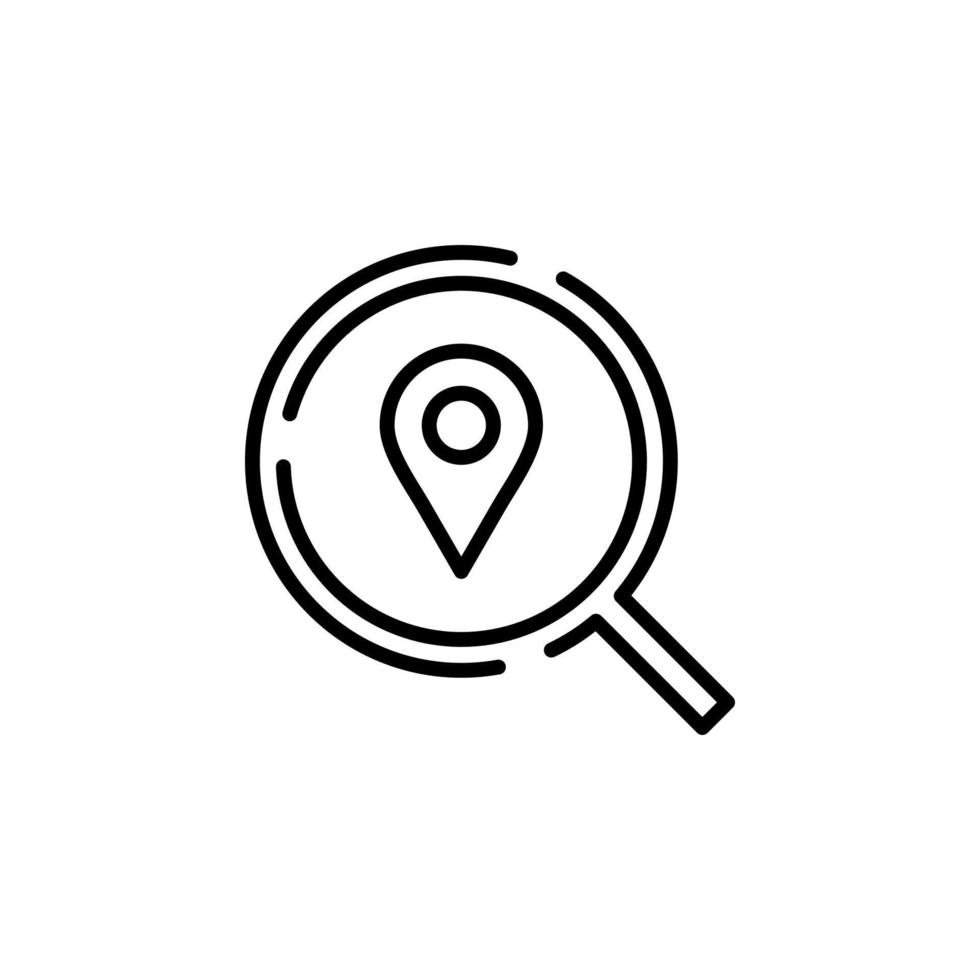 GPS, Map, Navigation, Direction Dotted Line Icon Vector Illustration Logo Template. Suitable For Many Purposes.