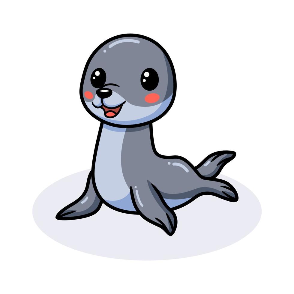 Cute little seal cartoon posing 10807855 Vector Art at Vecteezy Cute little seal cartoon posing 10807855 Vector Art at Vecteezy