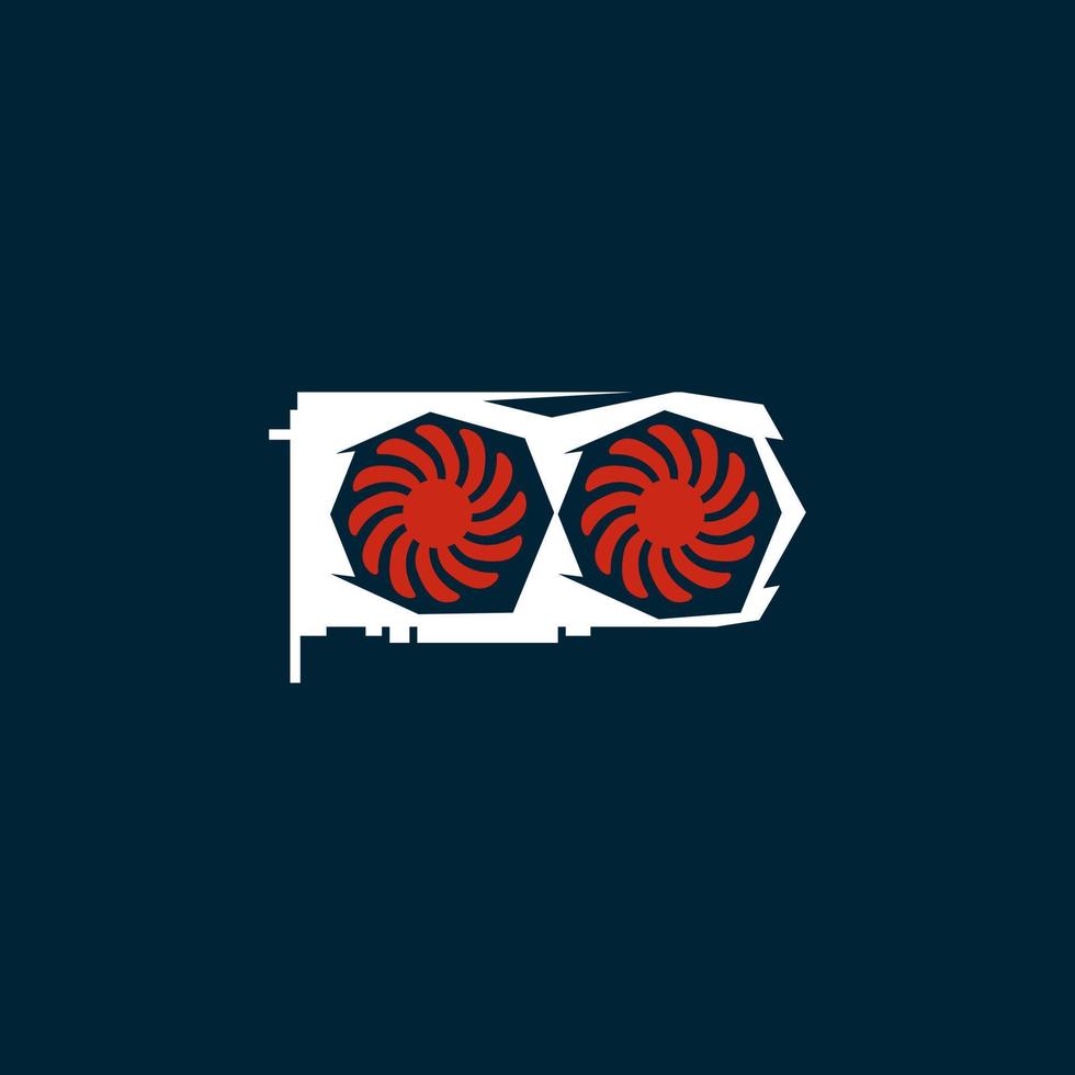 GPU vector icon. VGA vector icon. graphic icon hardware