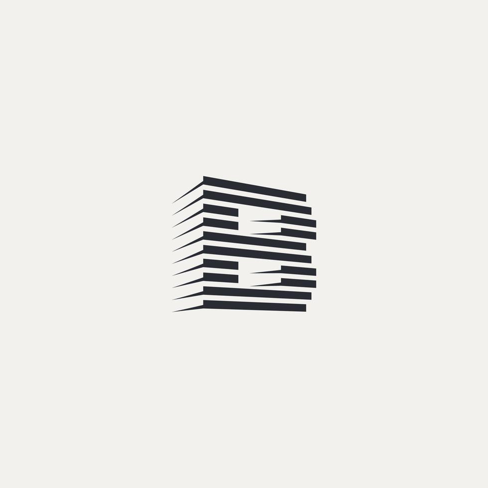 vector del logotipo de la letra b. empresa del logotipo b. plantilla de vector de logotipo de construcción de letra b