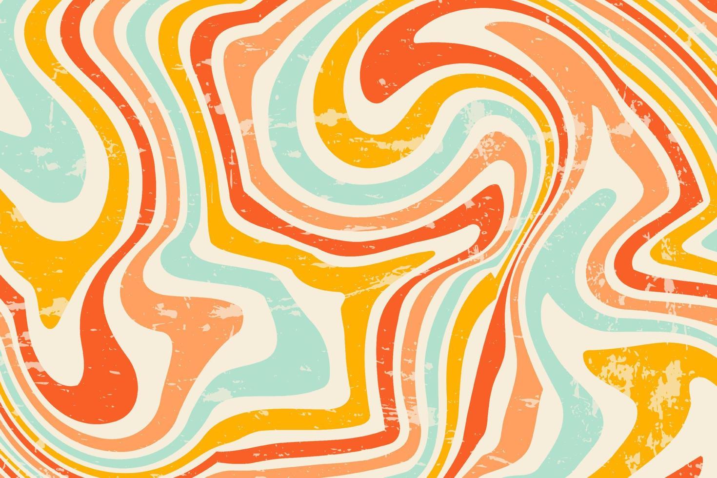 Groovy psychedelic background with colorful design vector