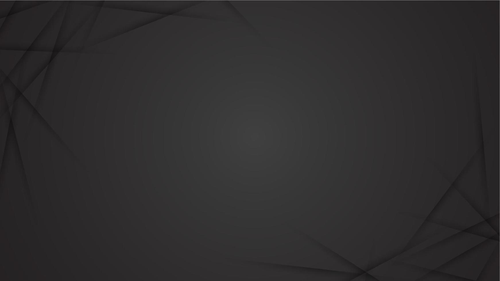 Black abstract background on 3d design vector