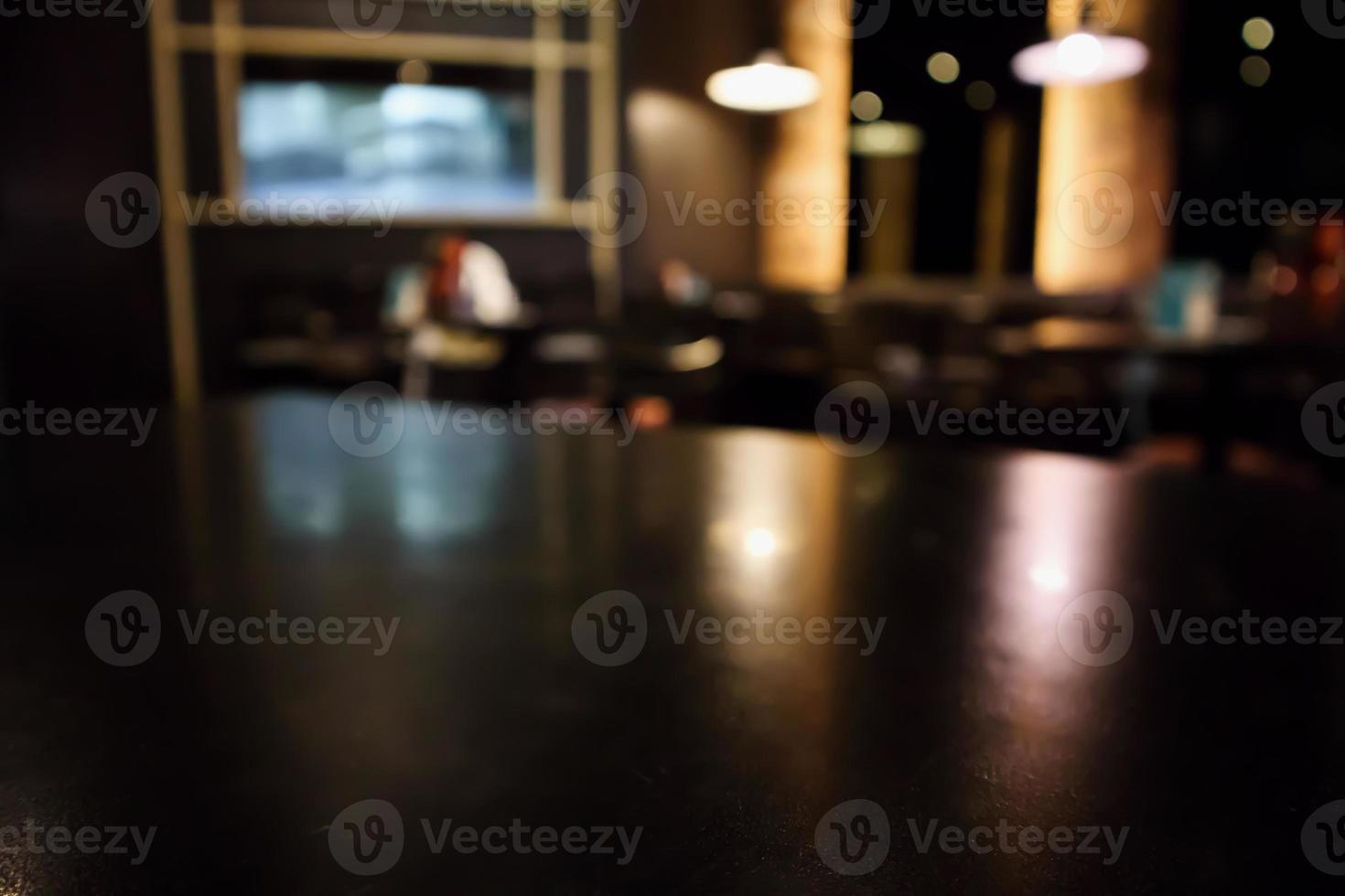 Abstract blur cafe restaurant with abstract bokeh light defocused background photo