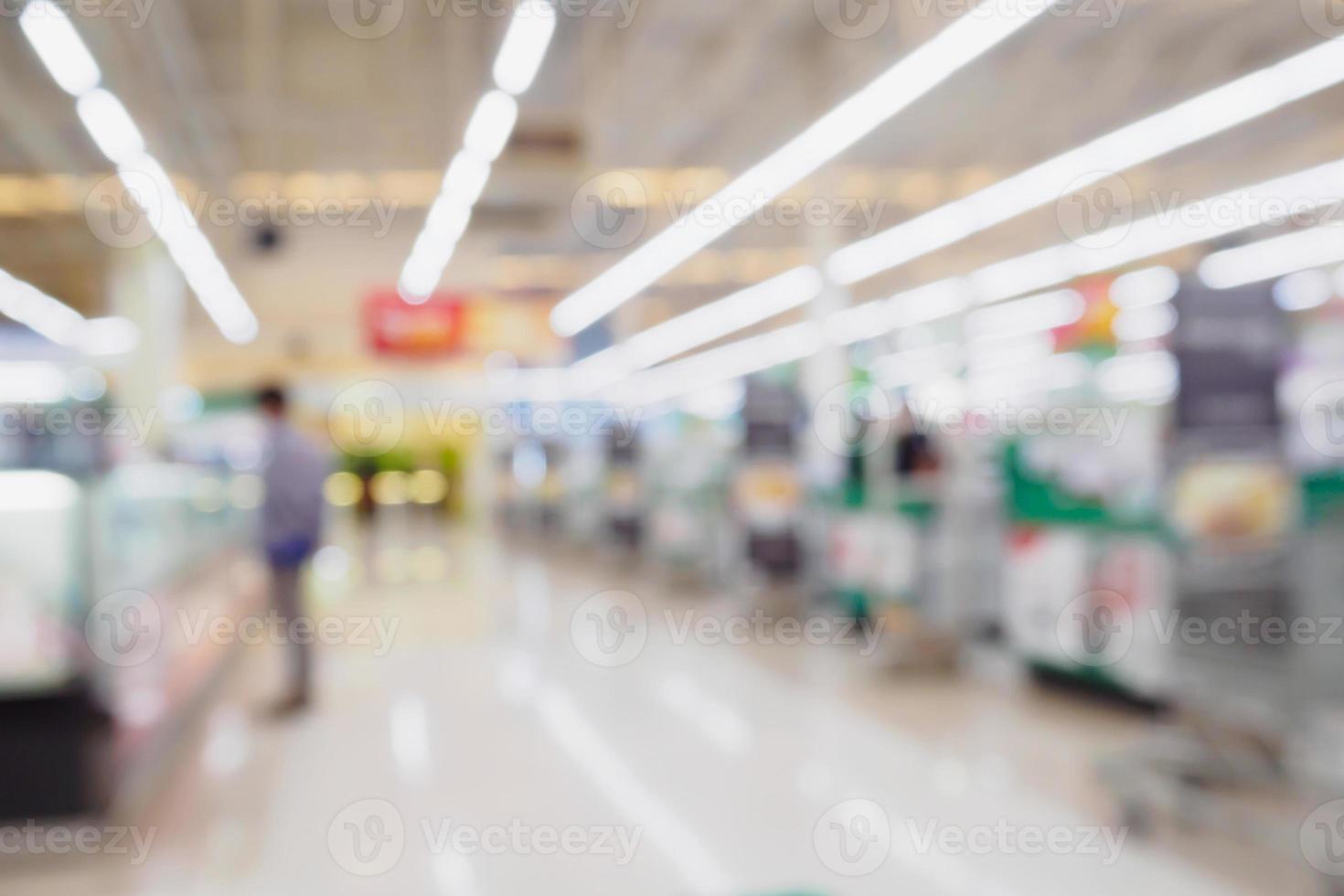 supermarket checkout cashier counter blurred background 10808781 Stock