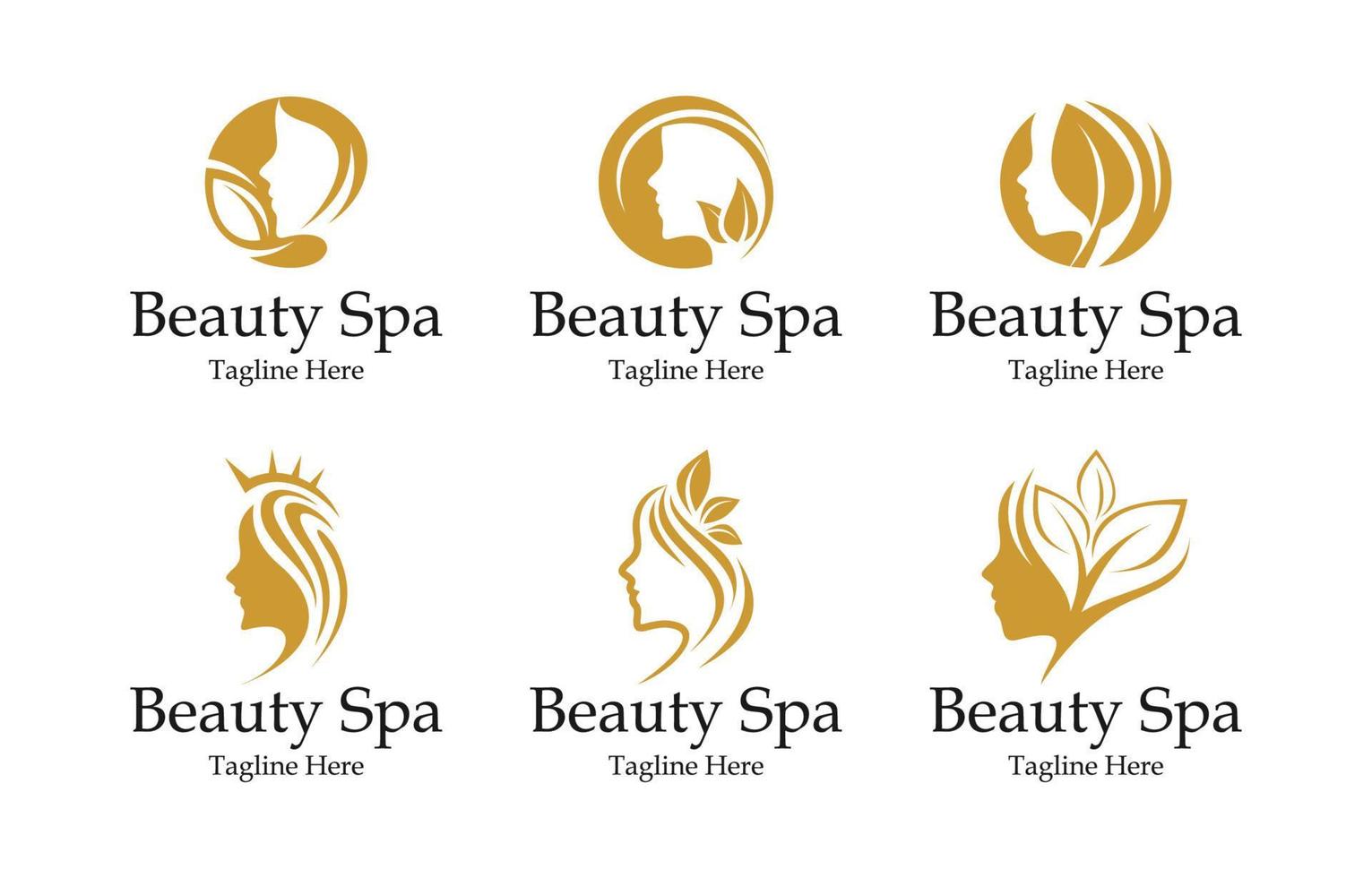 Beauty and Spa Logo Set vector